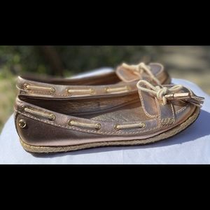NW Sebago Handcrafted Leather Loafers, Sz 6